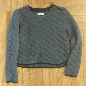 Madewell Quilted Crop Top -S